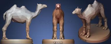 3D model Poly camel (STL)